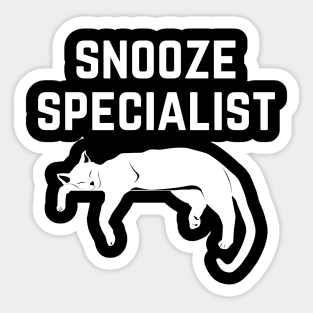 Snooze Specialist Sticker